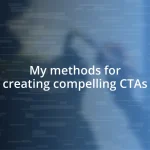 My methods for creating compelling CTAs